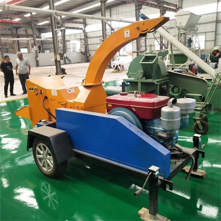 Commercial Engine Wood Log Chipper Shredder